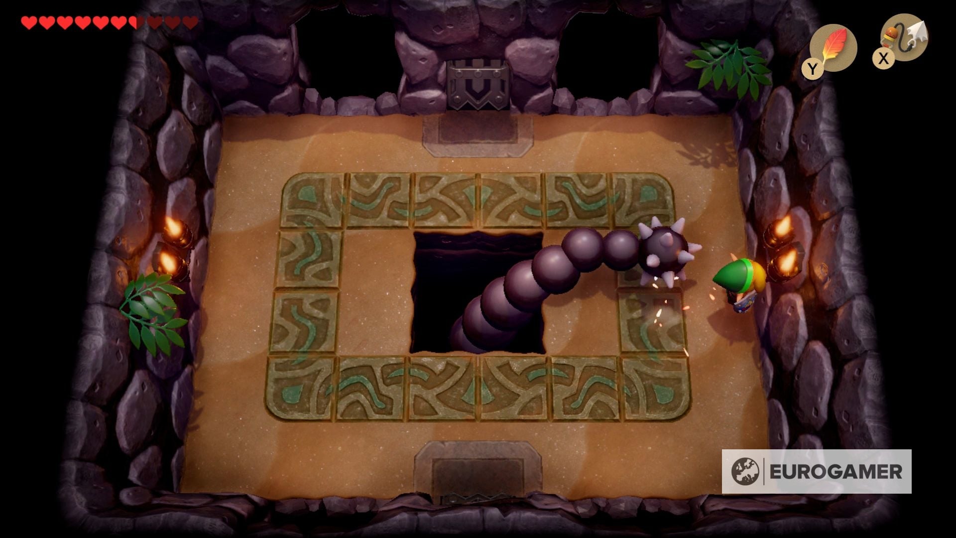 Zelda Link's Awakening Slime Eel boss strategy
